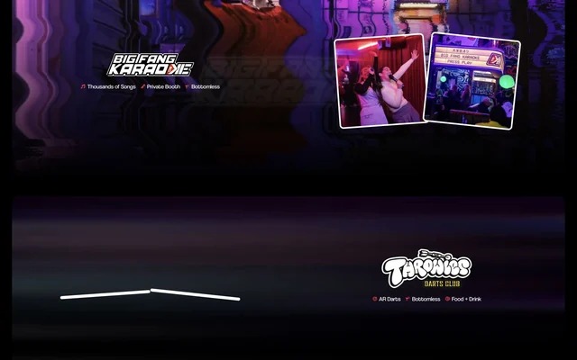 Golf Fang website &mdash; Karaoke & darts